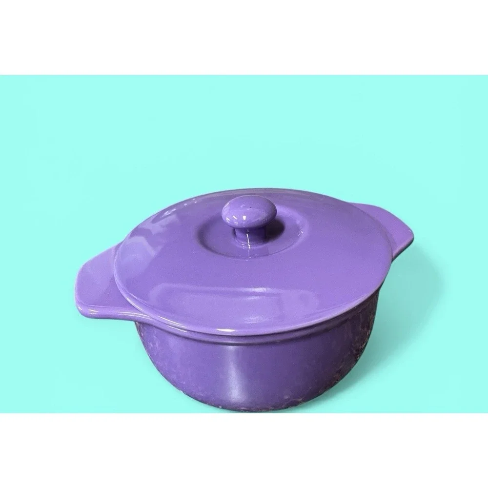 Chantal Purple Lavender Covered Casserole Dish‎ Bowl 1 3/4 Quart Kitchen Spring